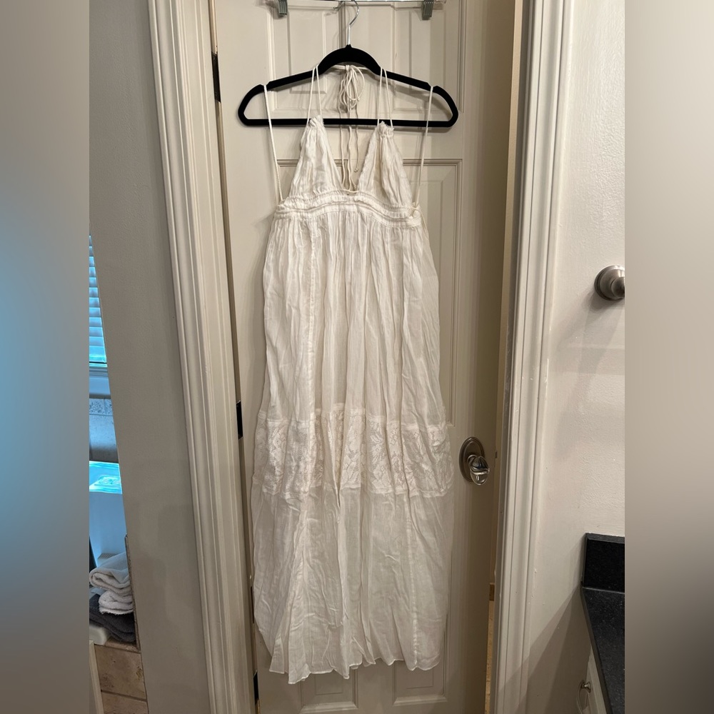 Free people white maxi dress